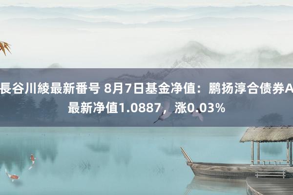 長谷川綾最新番号 8月7日基金净值：鹏扬淳合债券A最新净值1.0887，涨0.03%