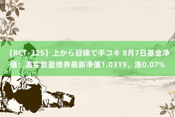 【RCT-325】上から目線で手コキ 8月7日基金净值：嘉实致盈债券最新净值1.0319，涨0.07%