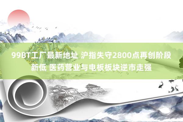 99BT工厂最新地址 沪指失守2800点再创阶段新低 医药营业与电板板块逆市走强